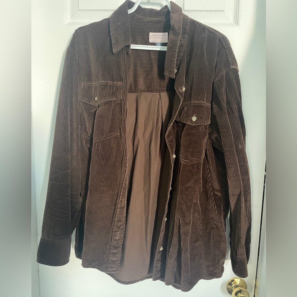 American Eagle Outfitters Dark Brown Corduroy Jacket